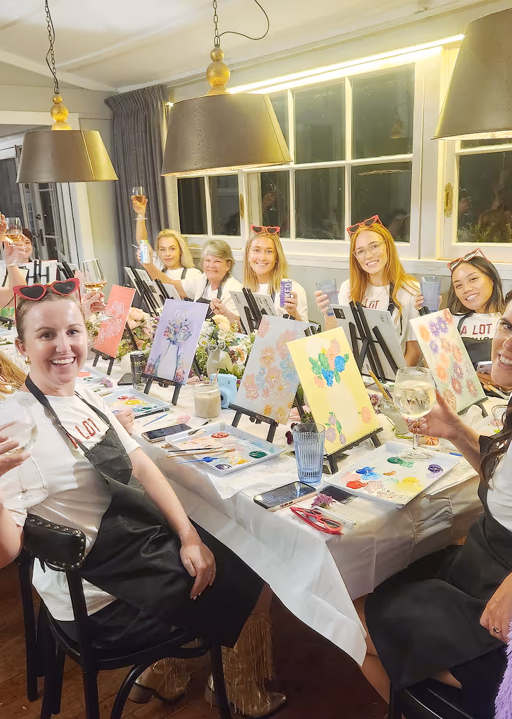 Paint & Sip | Creative Celebrations | Newcastle |  The Ellen Grace Atelier