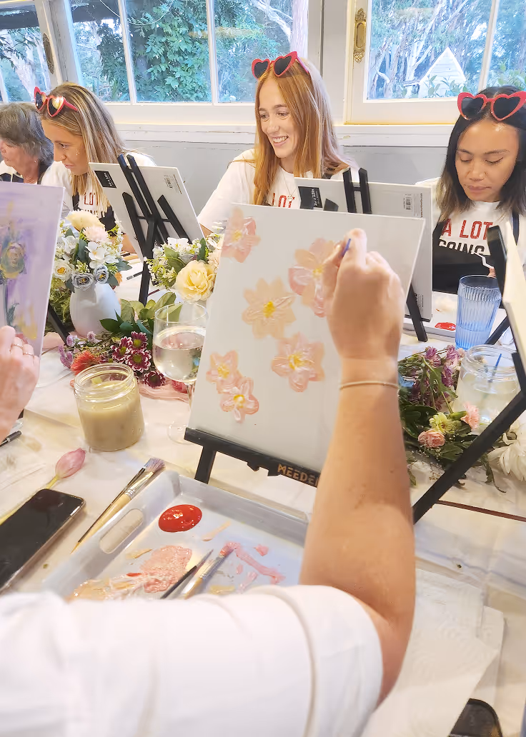 Paint & Sip | Creative Celebrations | Newcastle |  The Ellen Grace Atelier