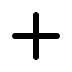 icon plus in black.