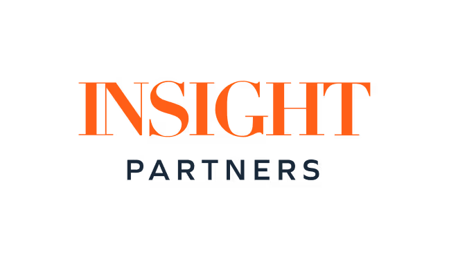 Insight Partners logo with 'INSIGHT' in orange and 'PARTNERS' in dark gray below it.
