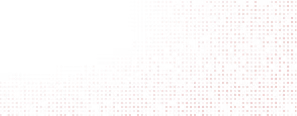 Red dot matrix pattern forming a curved shape on a black background.