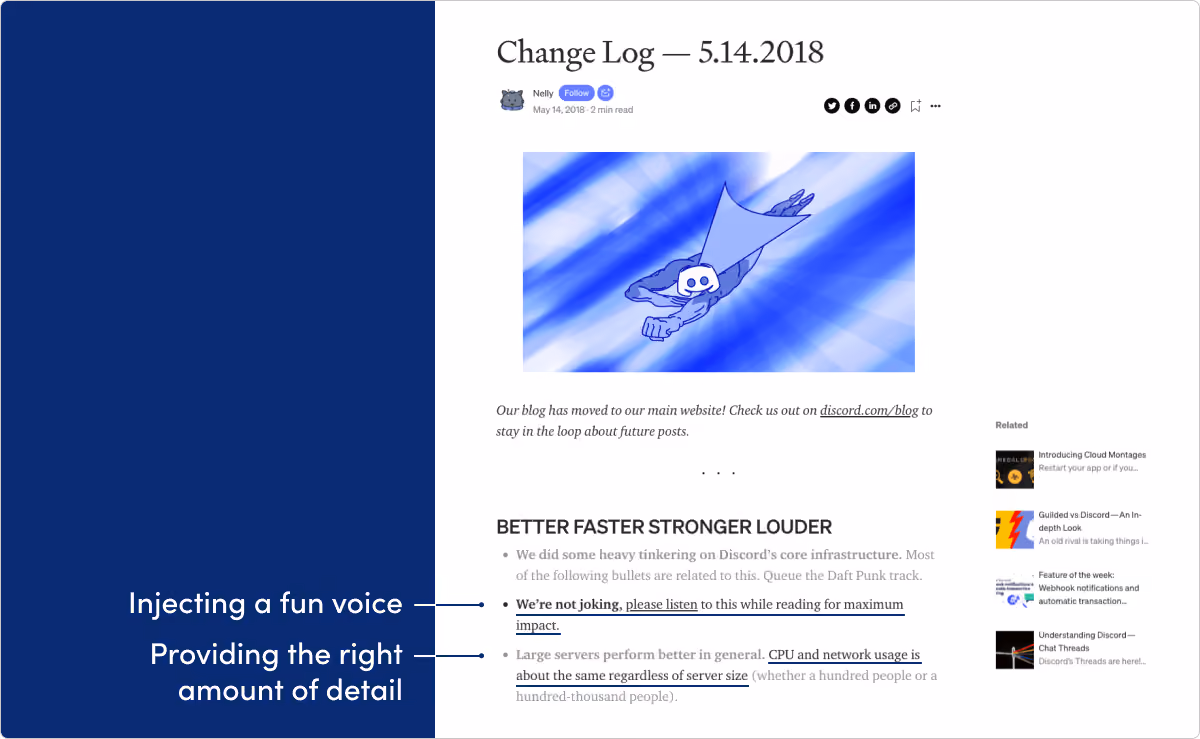 Discord release notes example