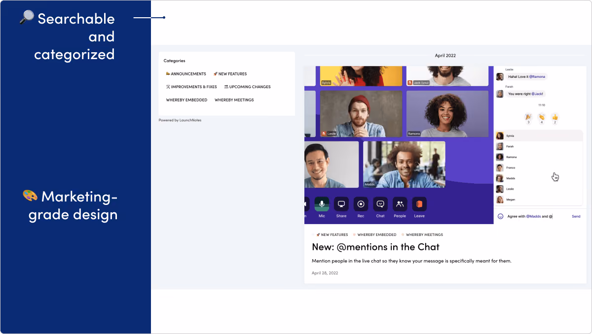 Whereby release notes example