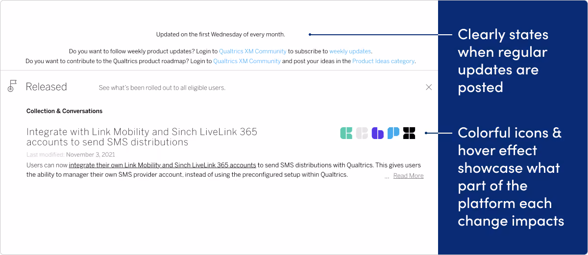 Qualtrics release notes example