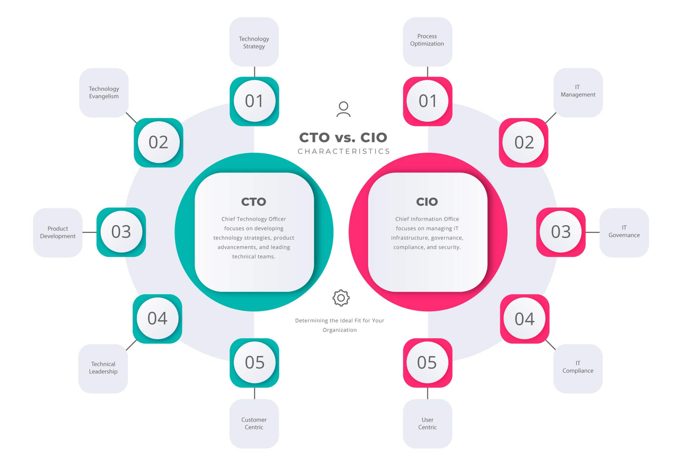 CTO vs CIO (Characteristics)
