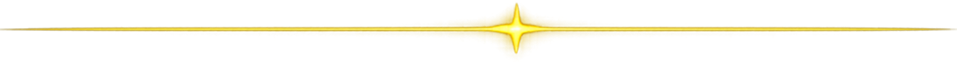 Golden horizontal sparkle line with a bright starburst center on a black background.