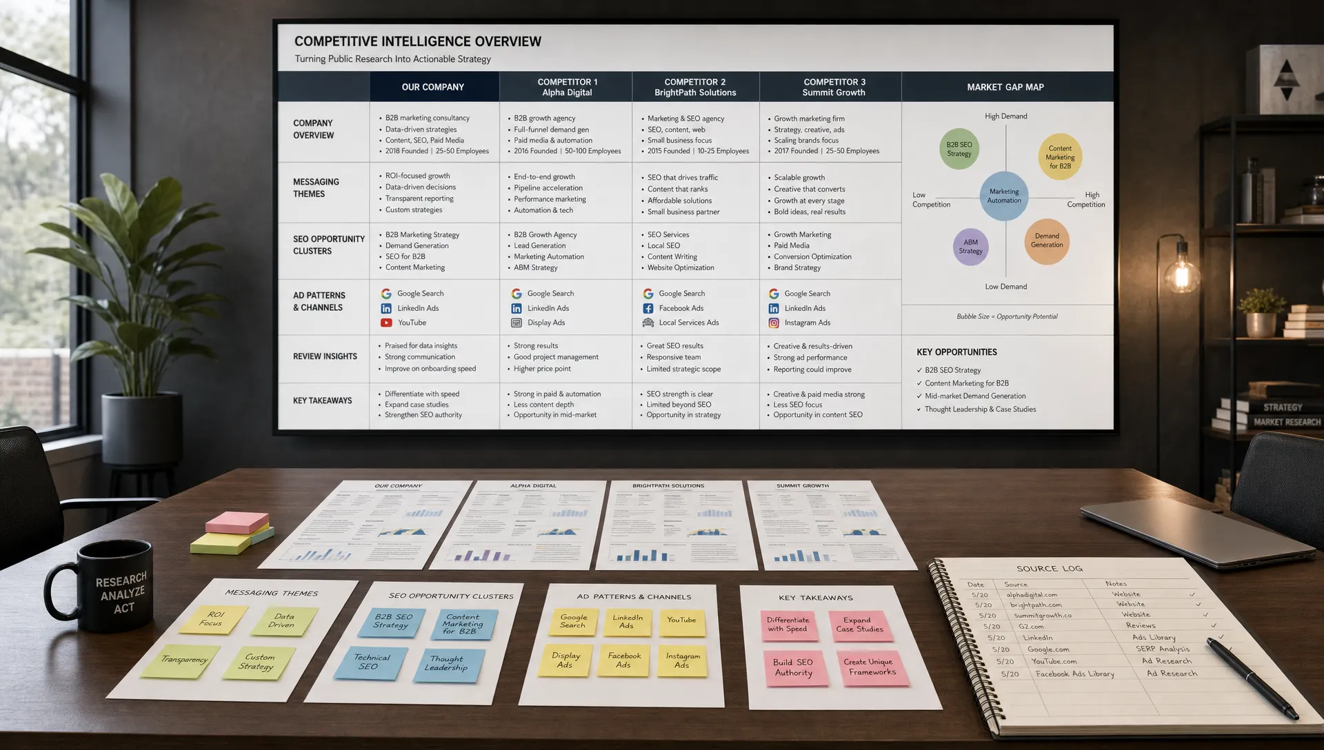 How to Use AI for Competitor Analysis — AIMarketer Hub