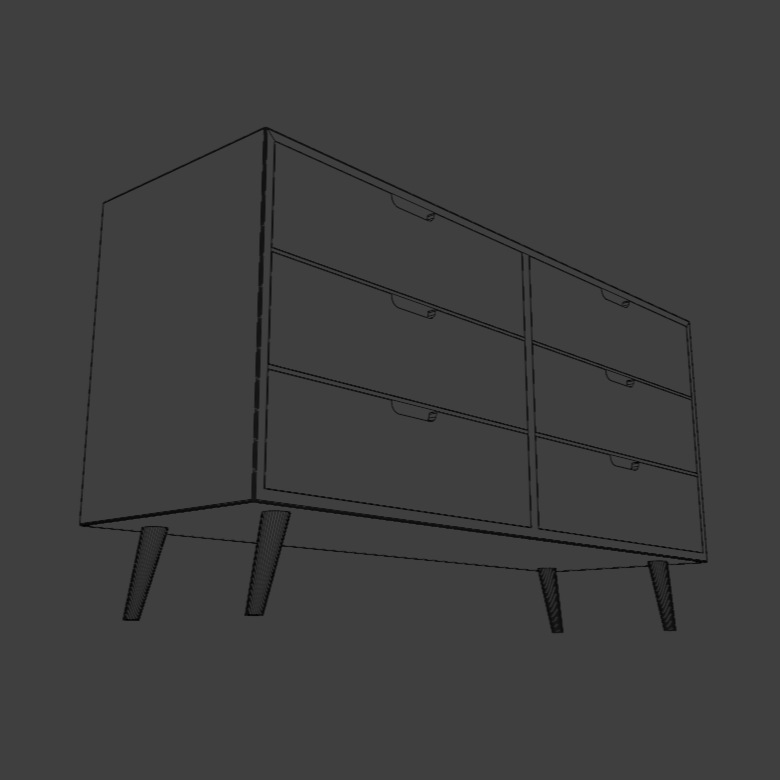 Table with Drawer 01