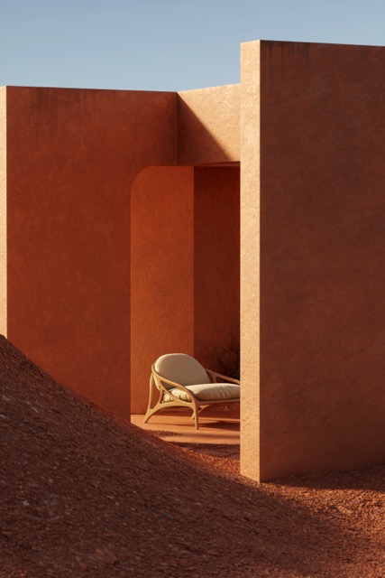 Red Desert campaign photography, Morpho by Tomorrowland collection.
