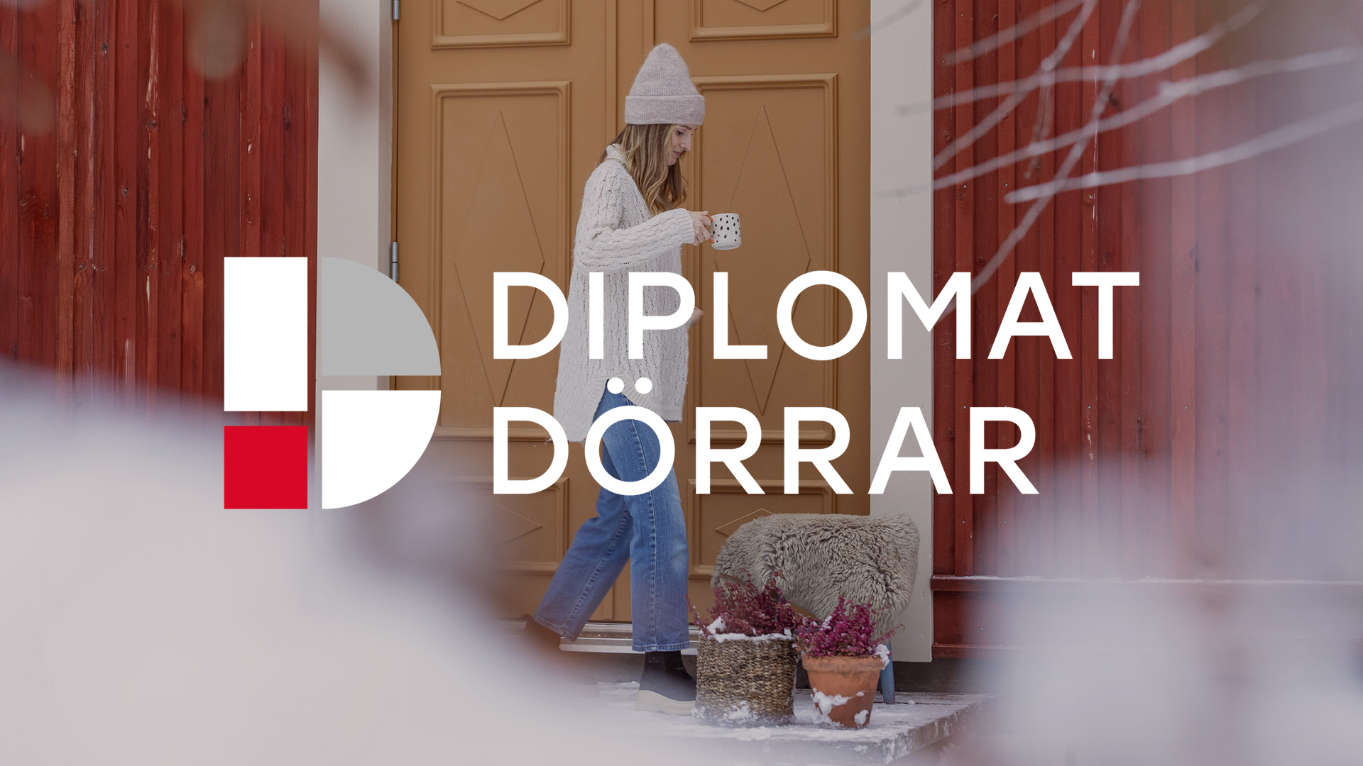 Diplomat Dörrars kampanjmaterial.