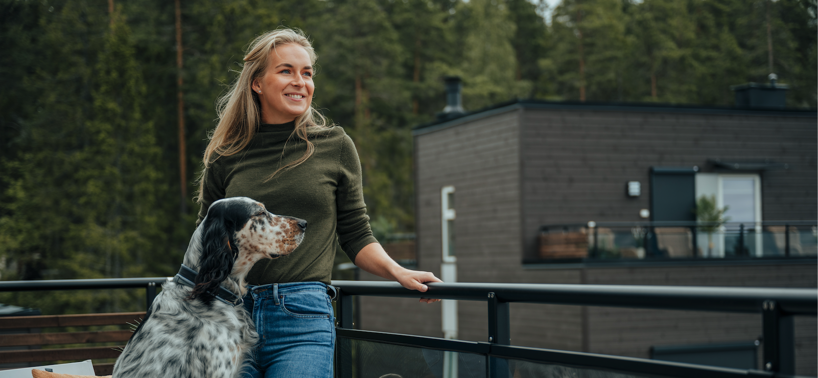 Bostadsmiljö från Myresjöhus.
