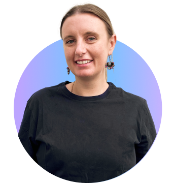 Woman smiling