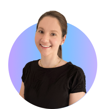 Woman with ponytail smiling