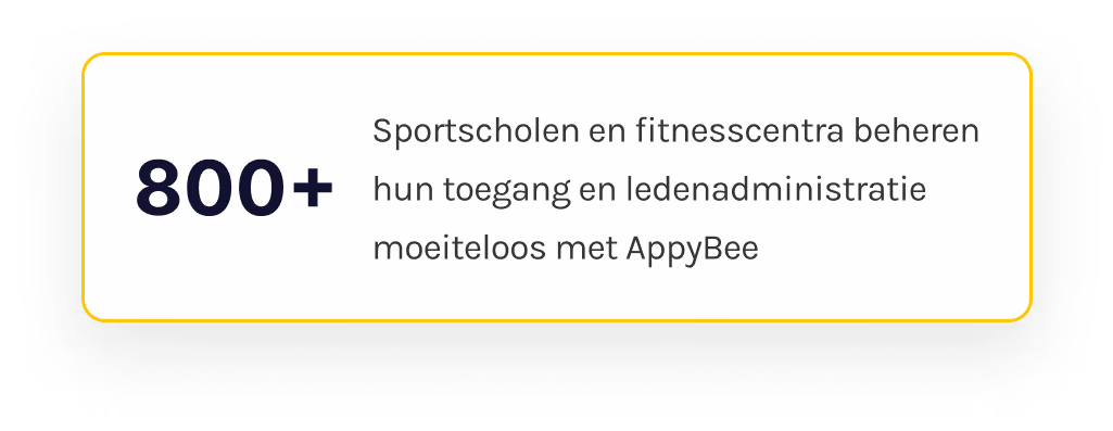 800+ sportscholen en fitnesscentra beheren administratie met AppyBee