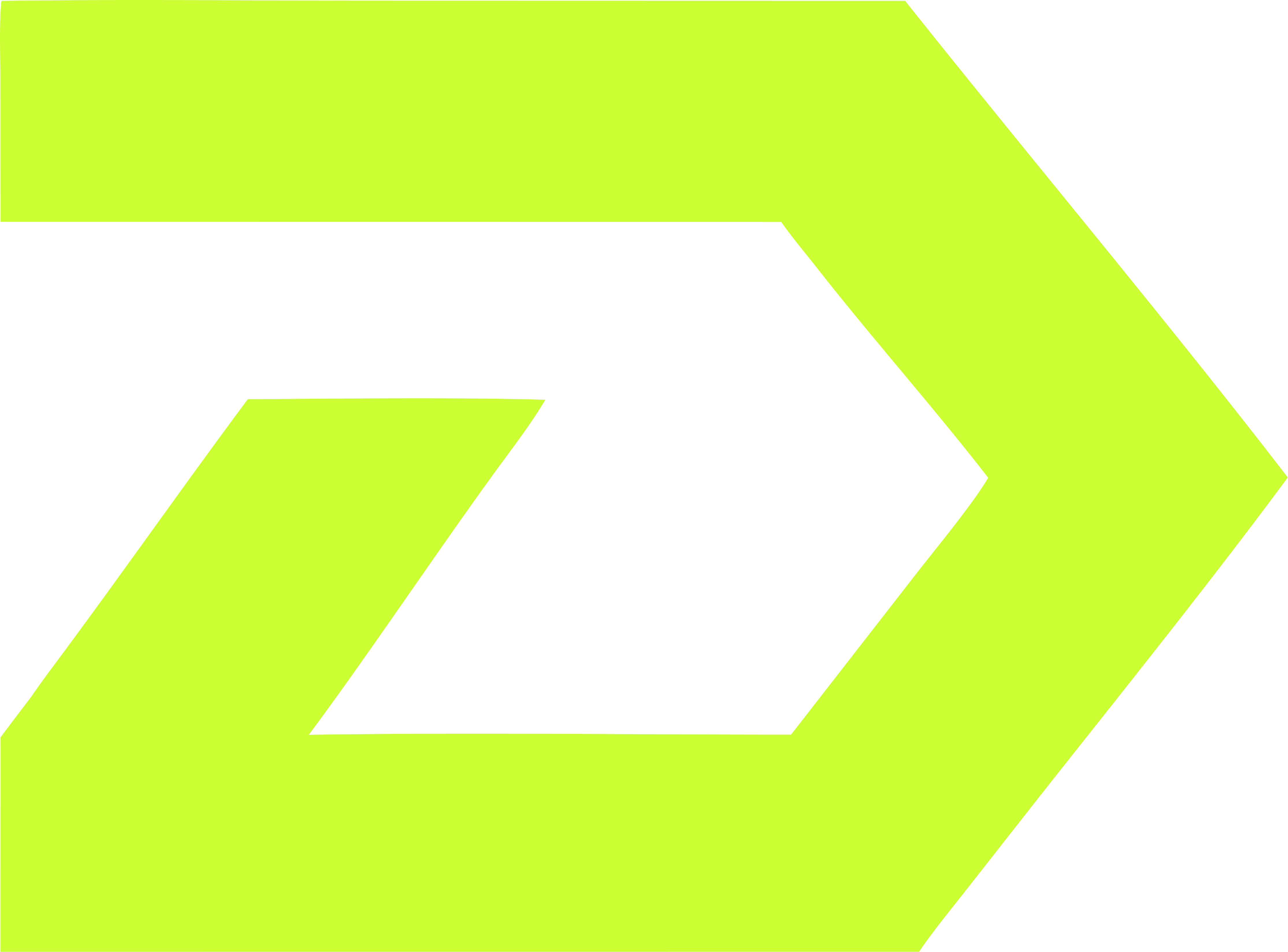 Bright green angular shape resembling two overlapping chevrons pointing right on black background.