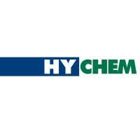 HY-CHEM logo with HY in white on blue background and CHEM in green text