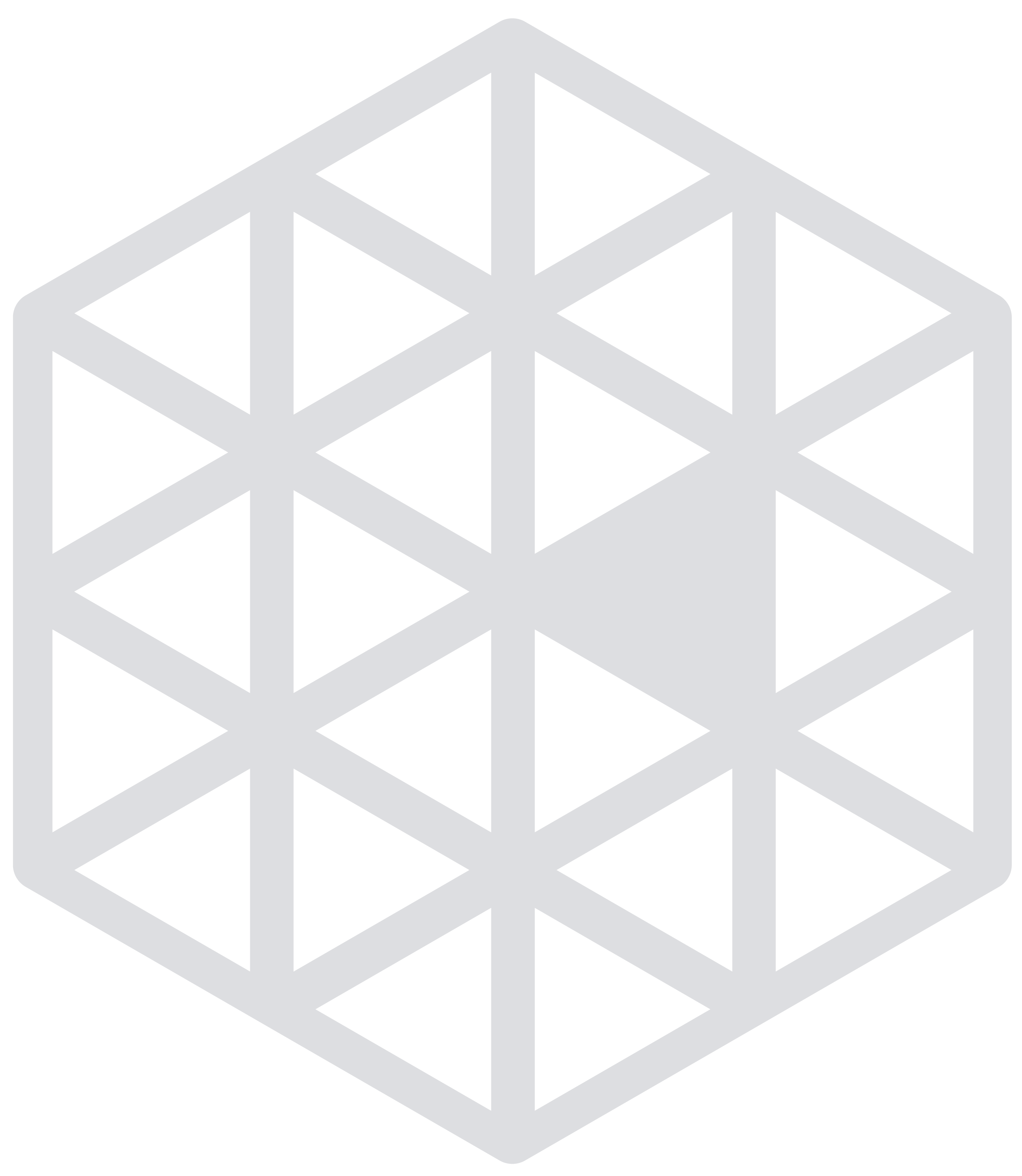Hexagon made of smaller equilateral triangles in a dark navy blue outline on transparent background.