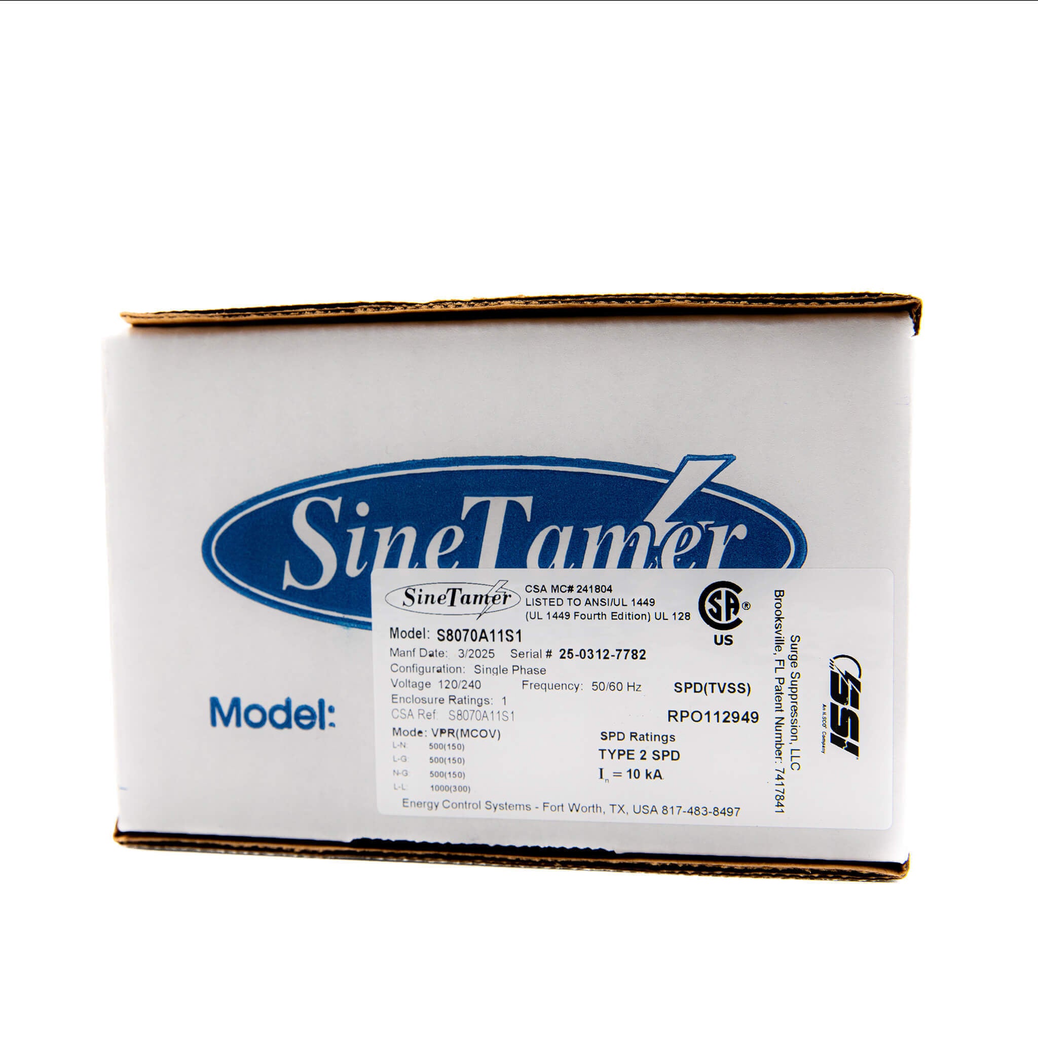 Sine Tamer Dirty Electricity Whole House Filter