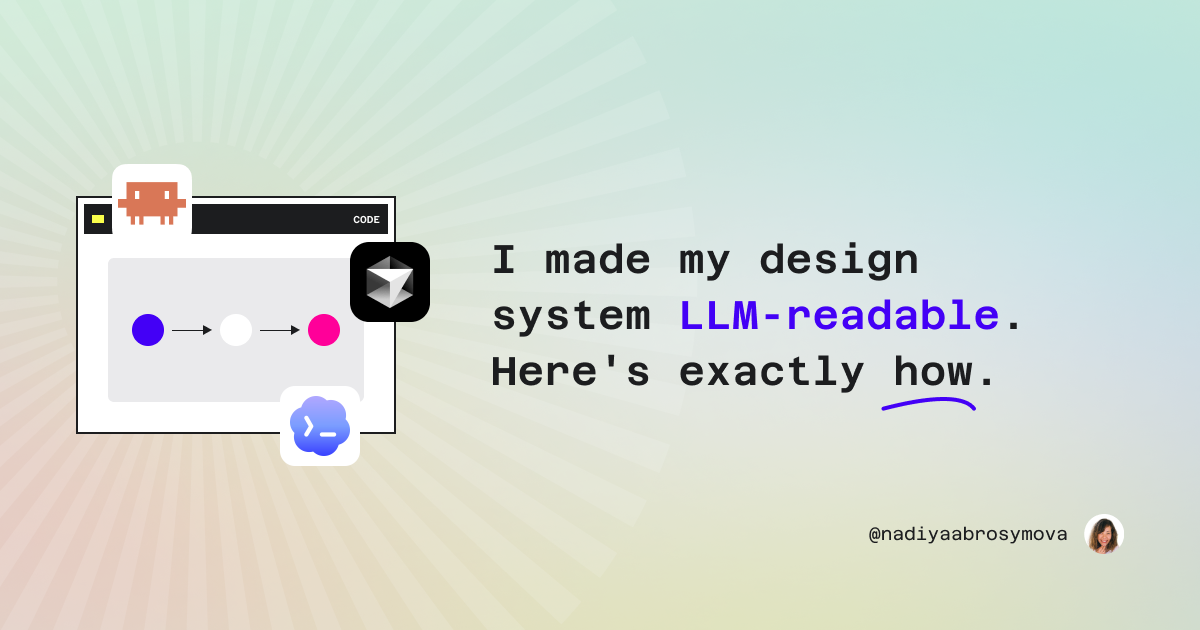 illustration for an article How to Make a Design System AI-Ready in 4 Layers