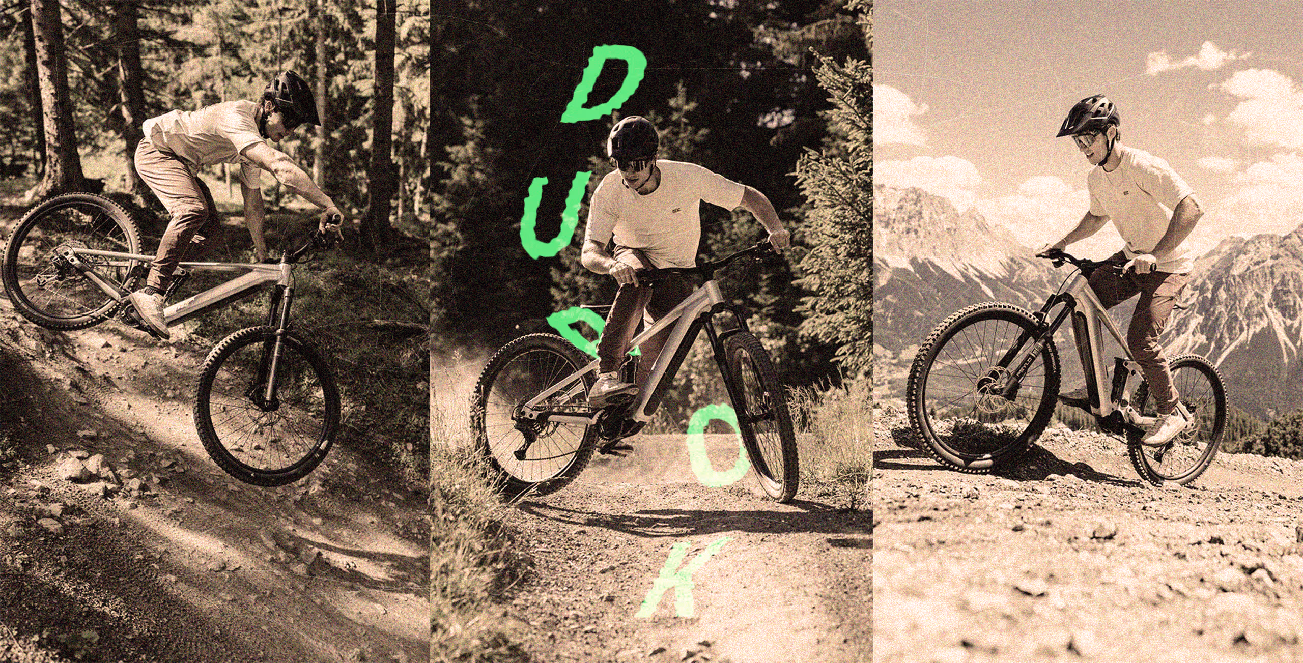Durok Bike in 3 Action Szenen