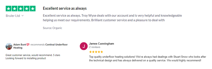 Customer reviews