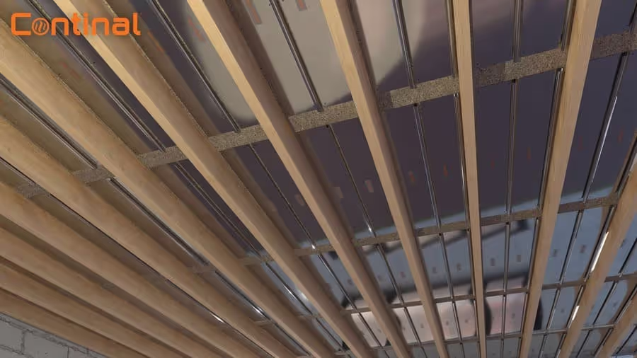 Suspended floor underfloor heating