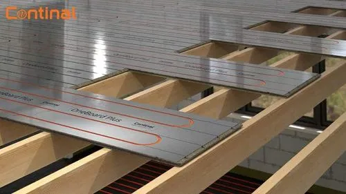 Suspended floor underfloor heating