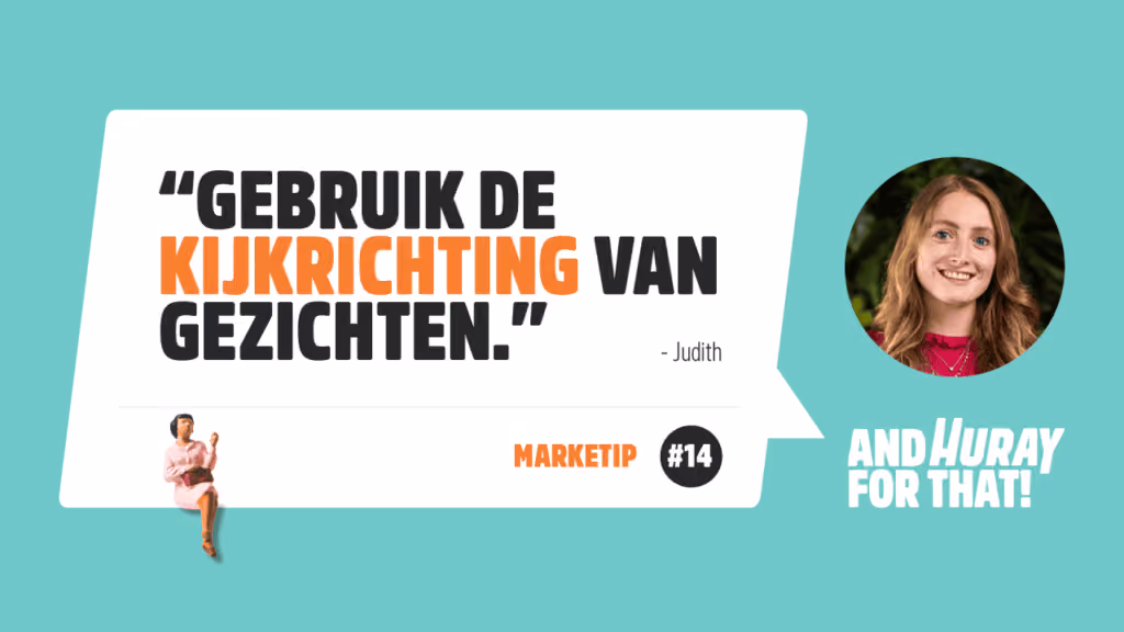 Gebruik de kijkrichting van gezichten