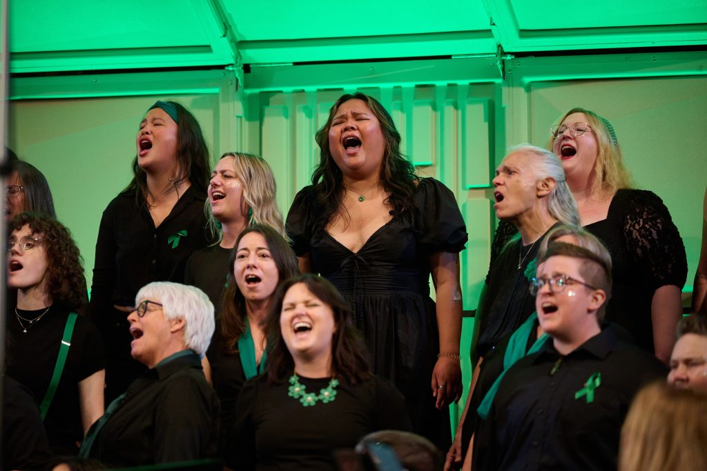 The Denver Feminist Chorus sings at Festival 2024 in Minneapolis.