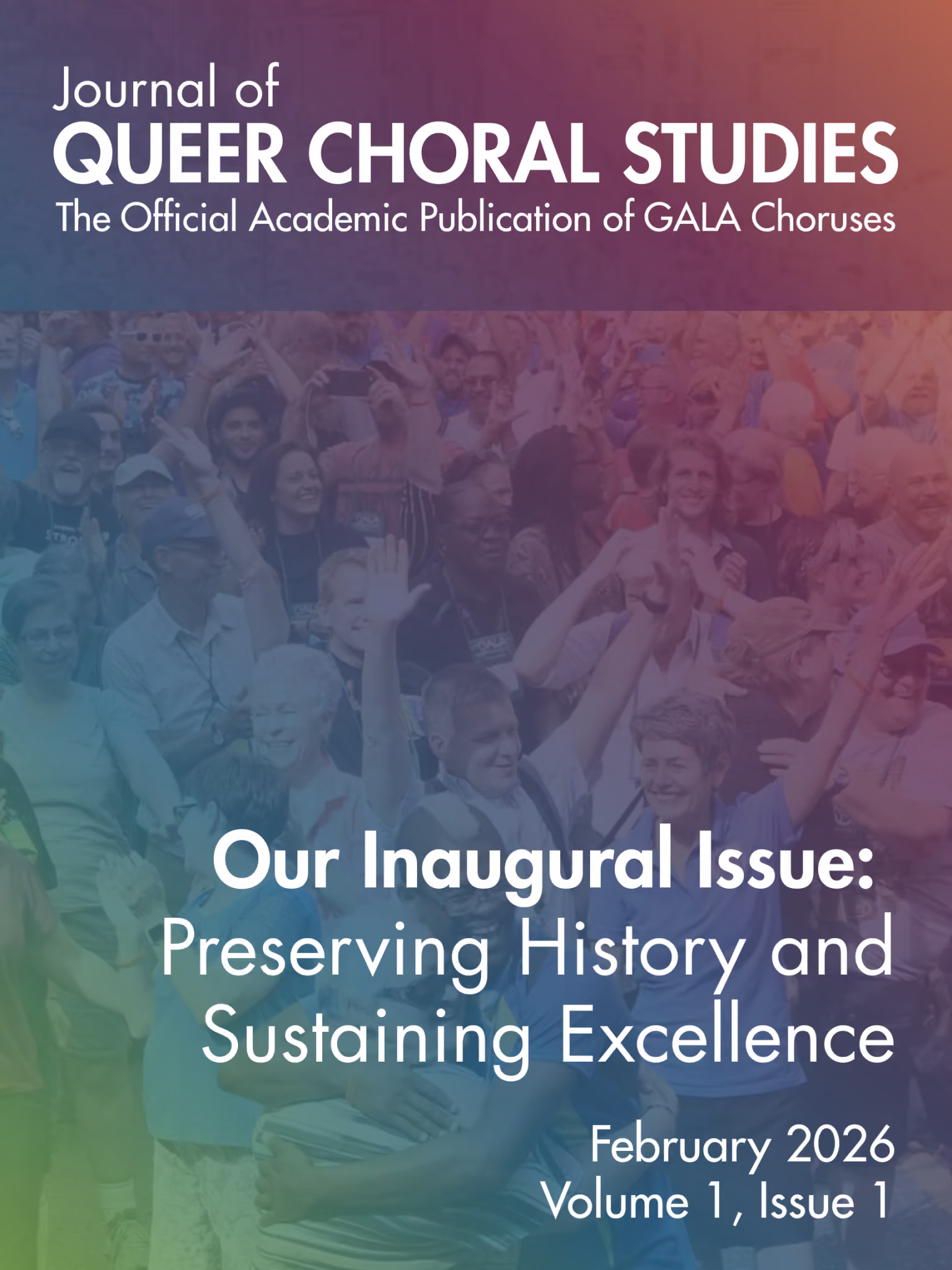 The cover of the first issue of the Journal of Queer Choral Studies