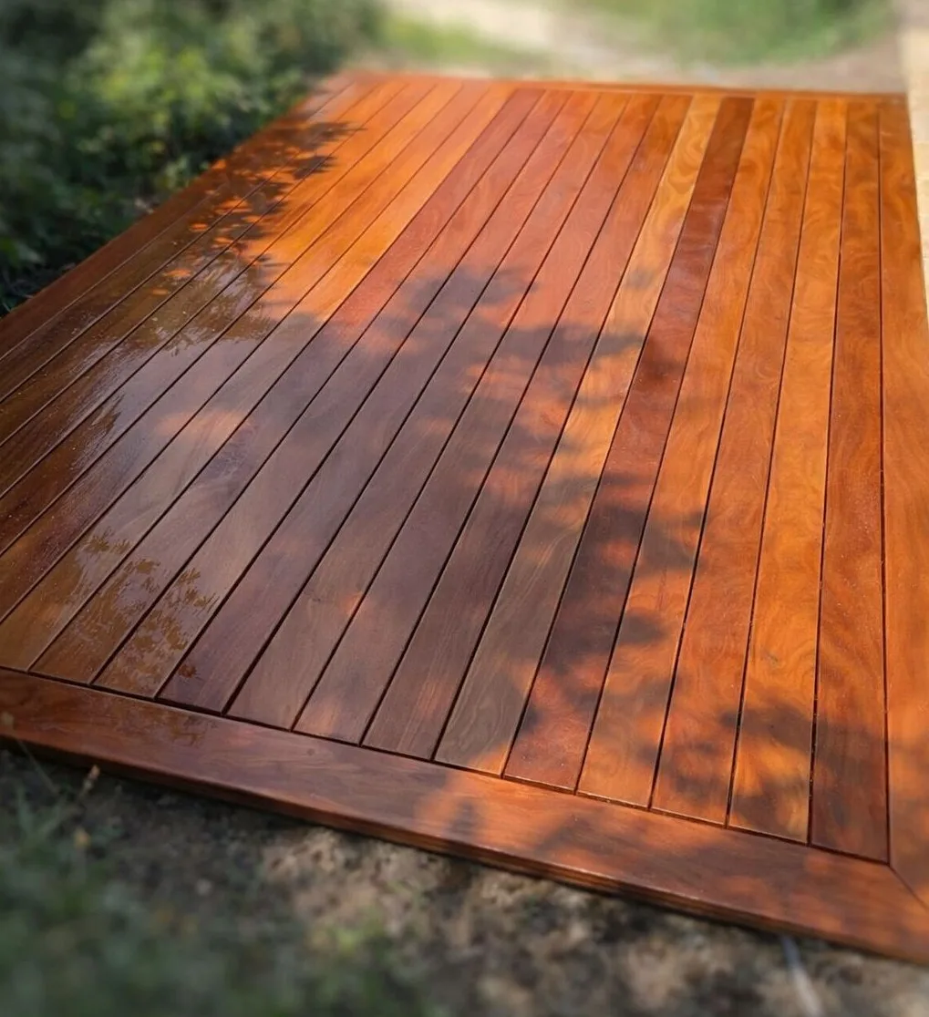 terrasse en bois exotique posé