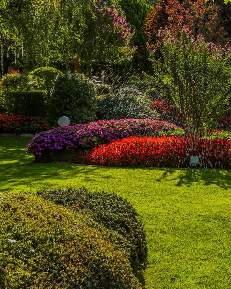 Paysagiste RK Aménagement au travail sur un jardin en Moselle