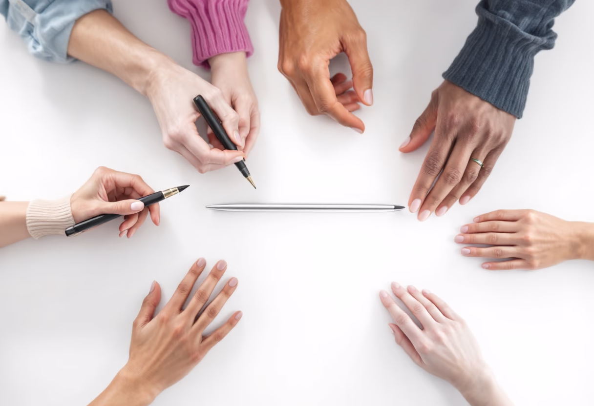 image of diverse group collaboration (for a hr tech)