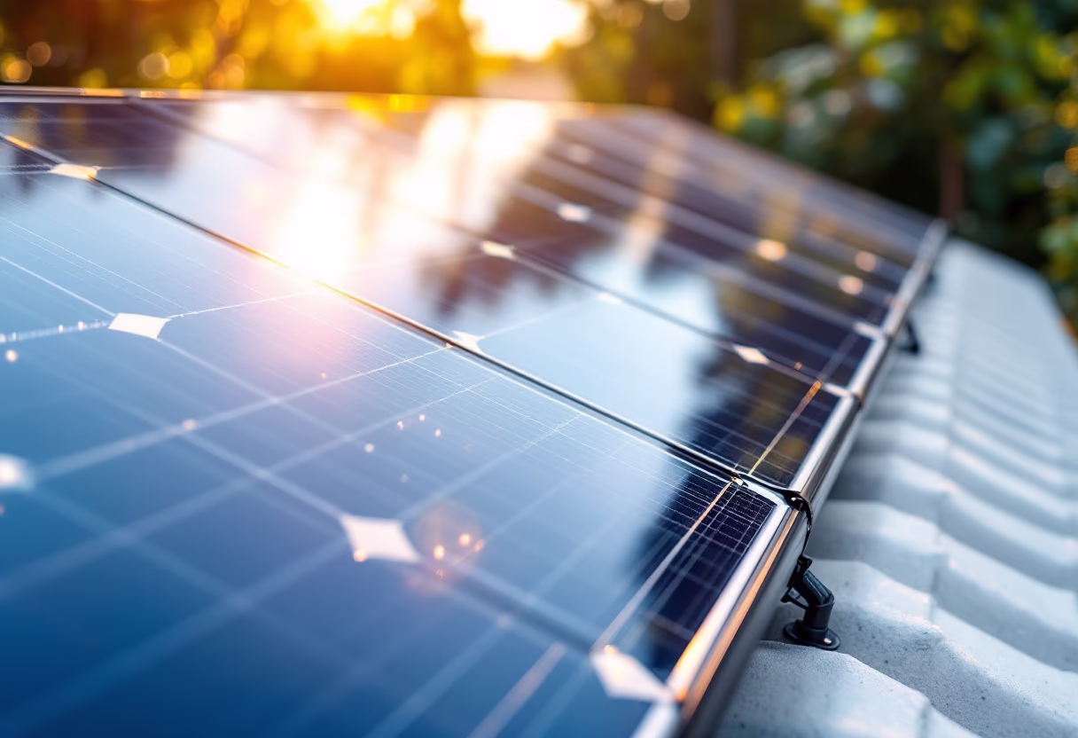 image of residential solar setup