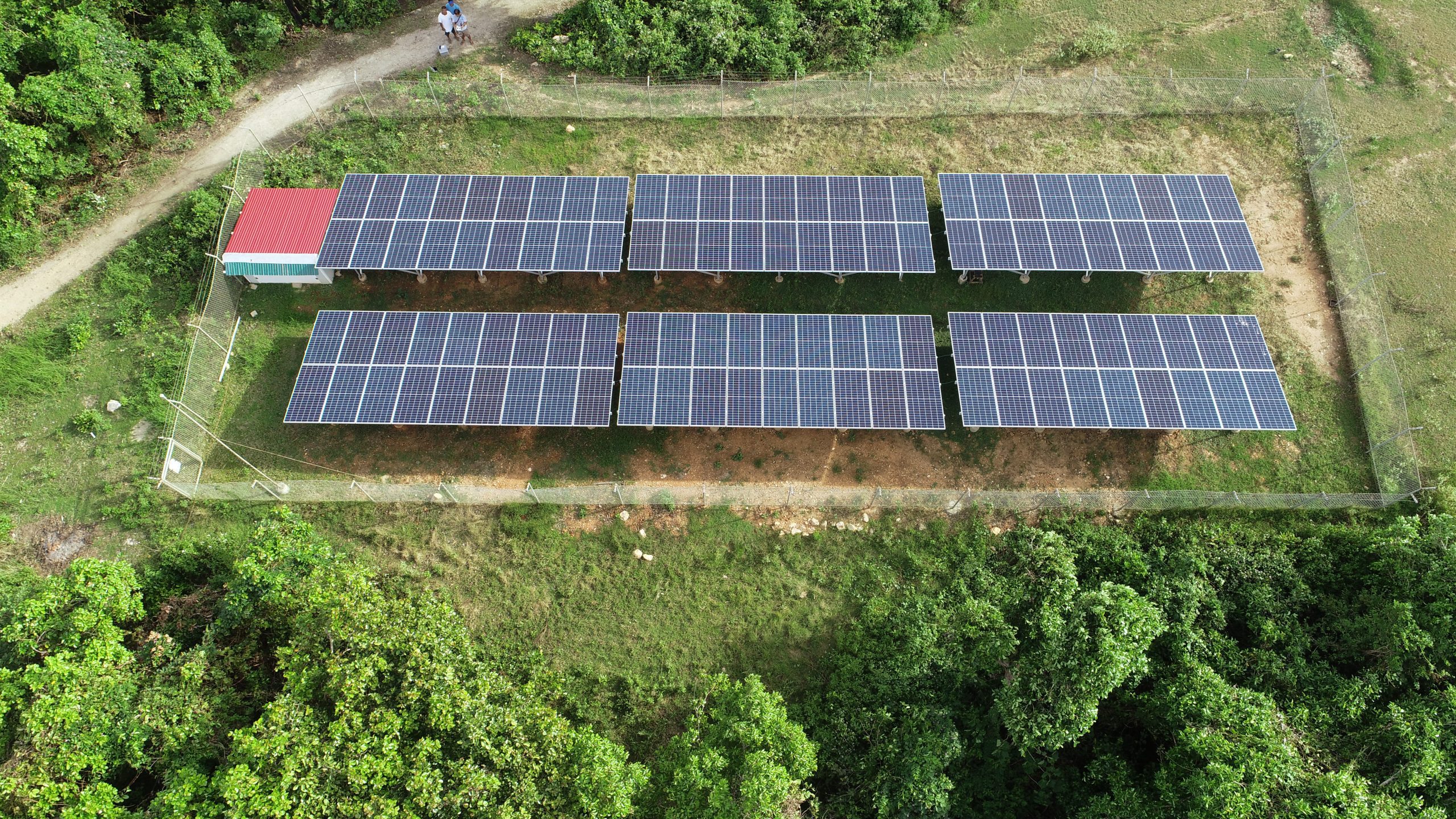 image of solar panels on rooftops for a solar panel installer
