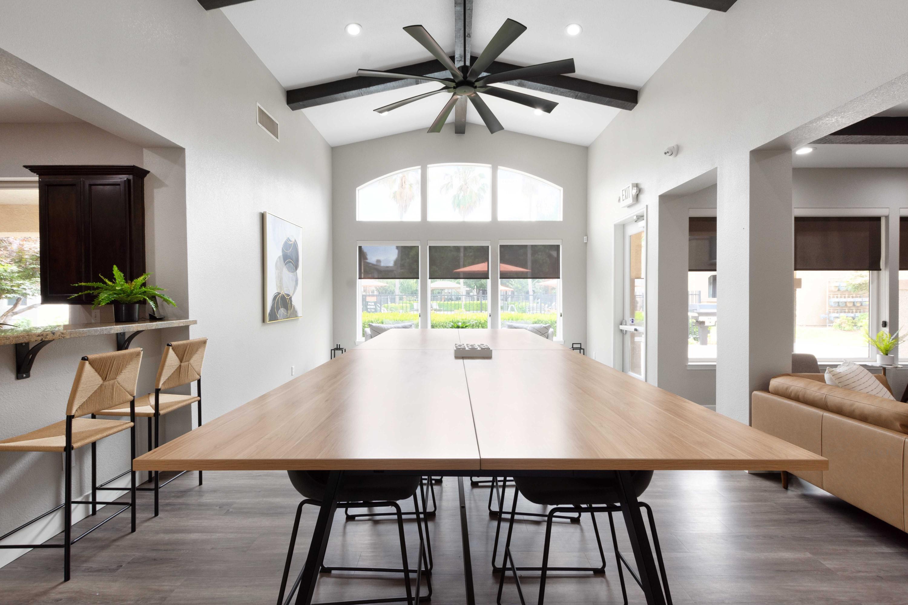 resident clubhouse and coworking space