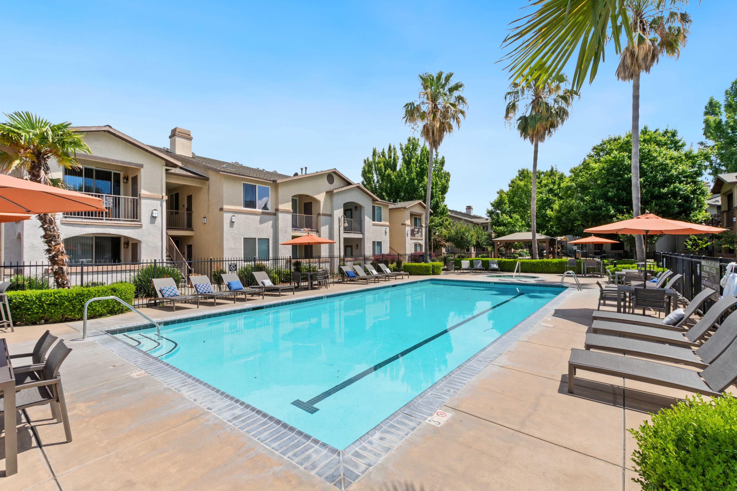 pool and building exterior