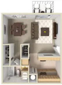 Studio floor plan layout