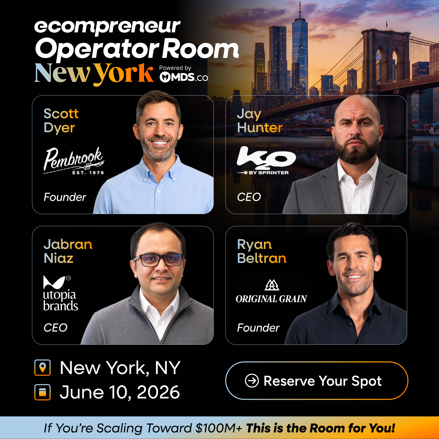 Operator Room New York June 2026