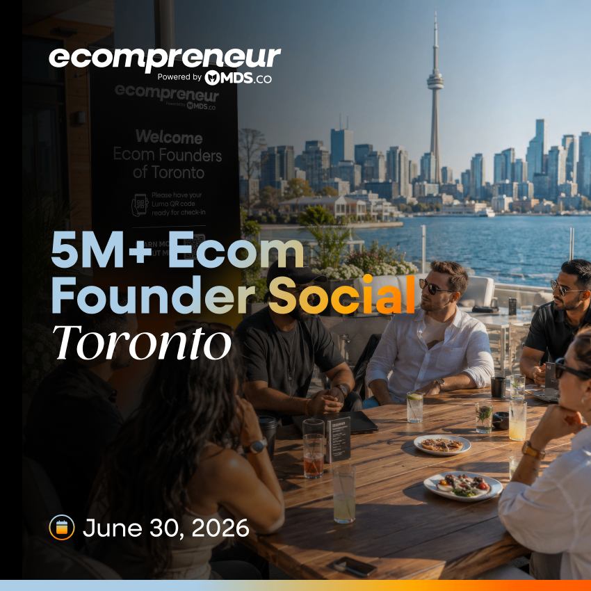 Toronto Ecom Founder Social June 2026
