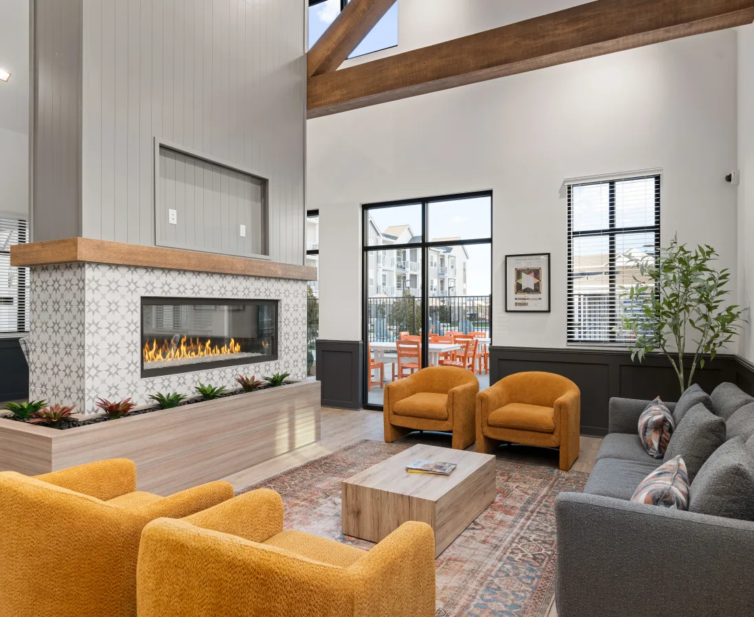 Leasing office lobby
