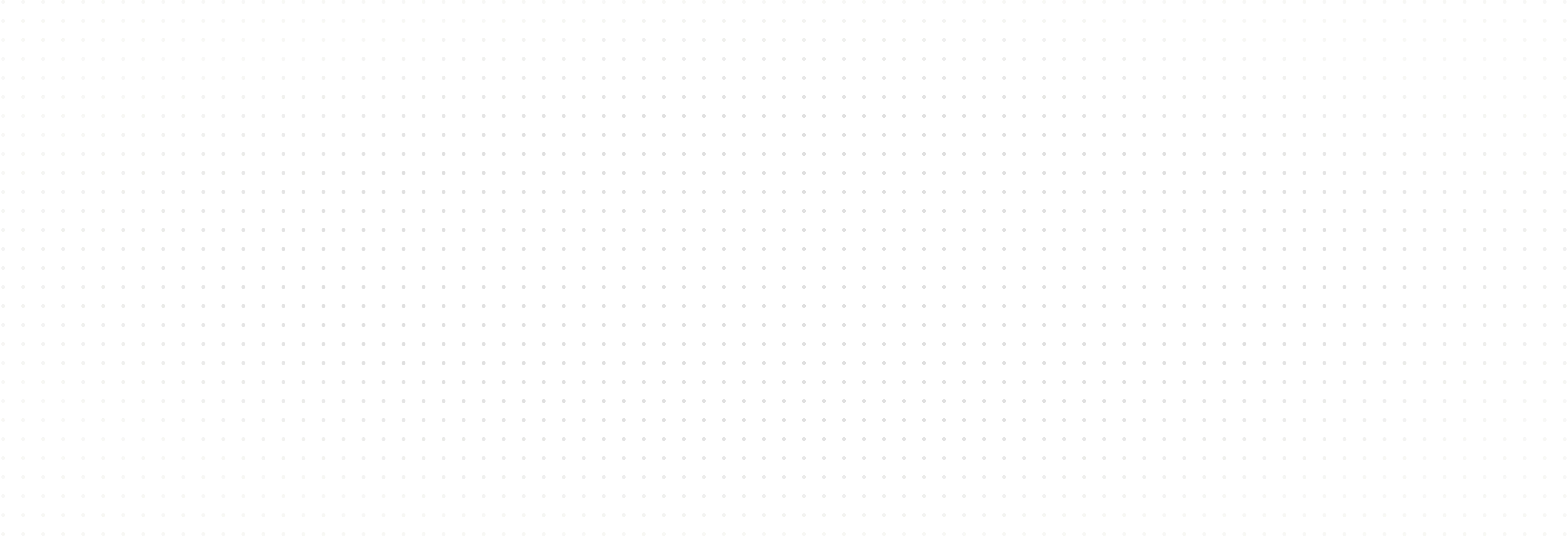 White evenly spaced dots arranged in a uniform grid pattern on a black background.