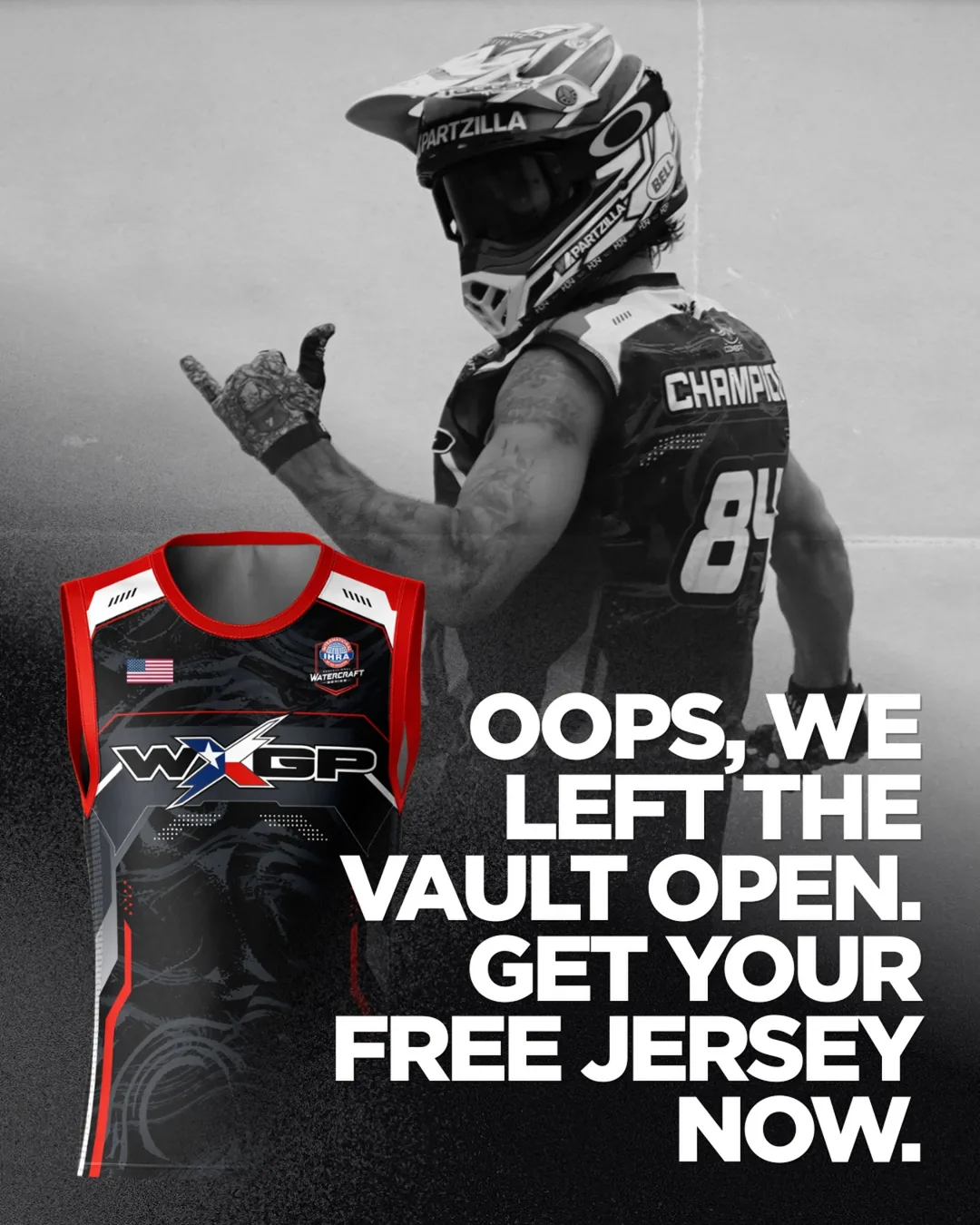 Free WXGP jersey social post: oops, we left the vault open