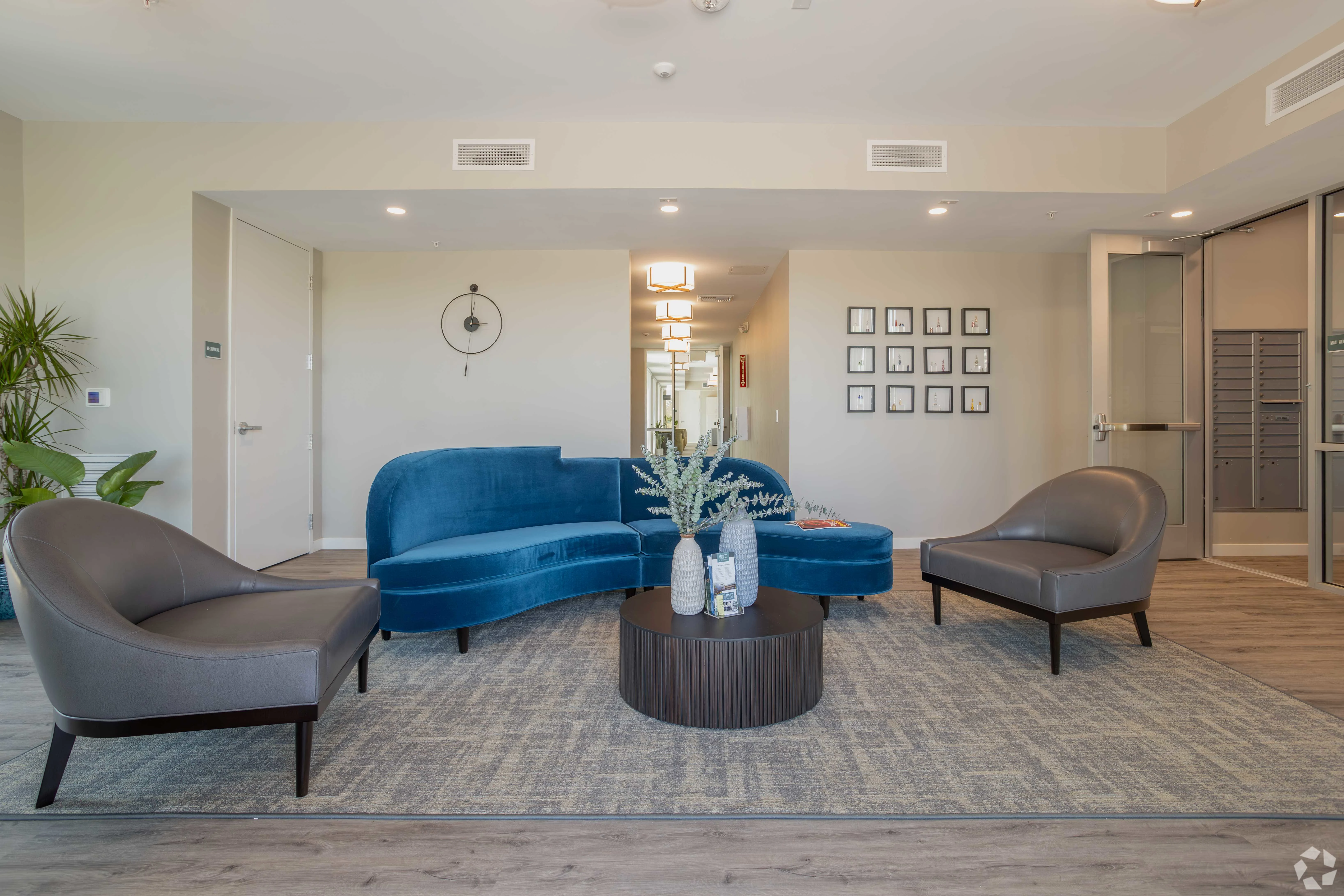 Leasing office lobby