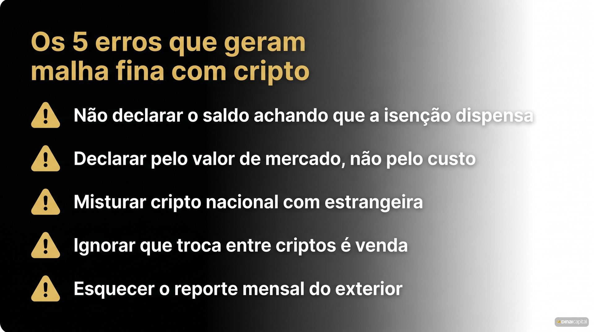 Cinco erros
