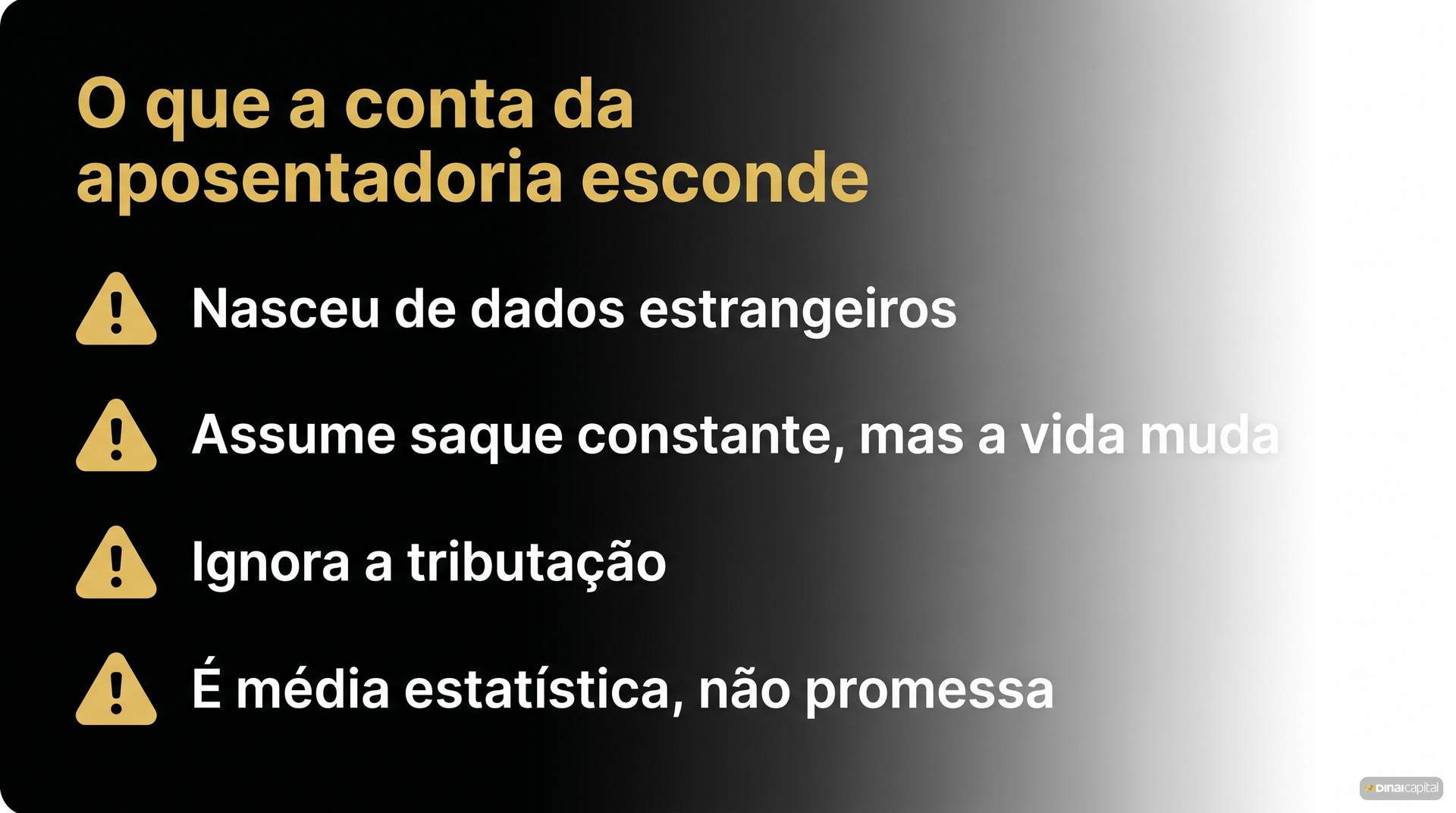 O que a conta esconde