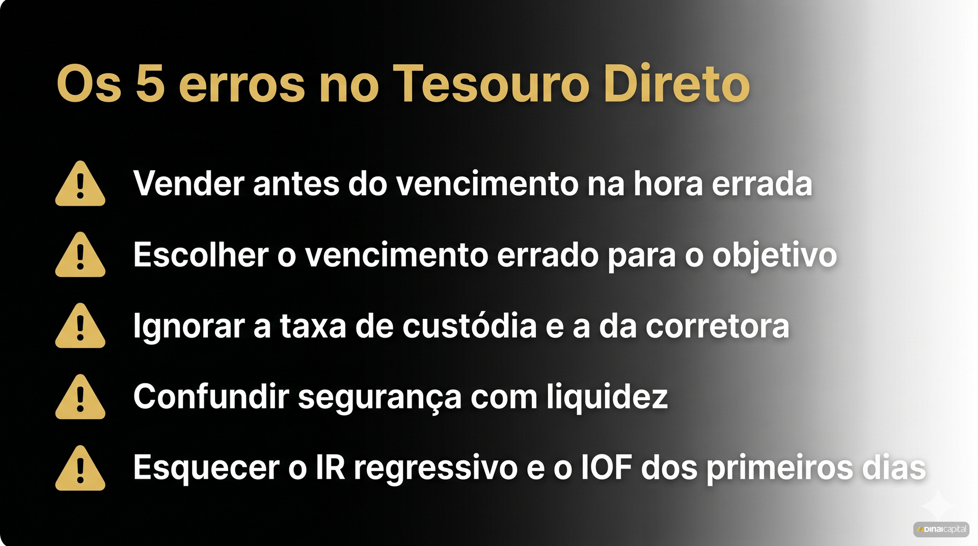 Cinco erros