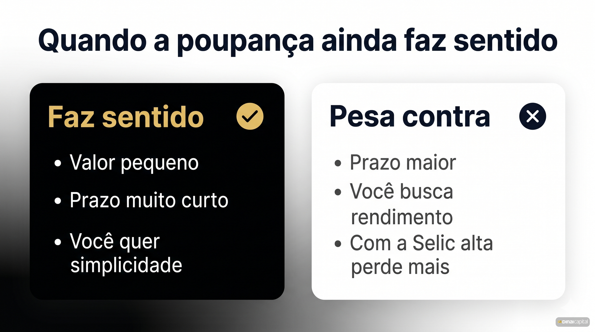 Quando a poupanca faz sentido