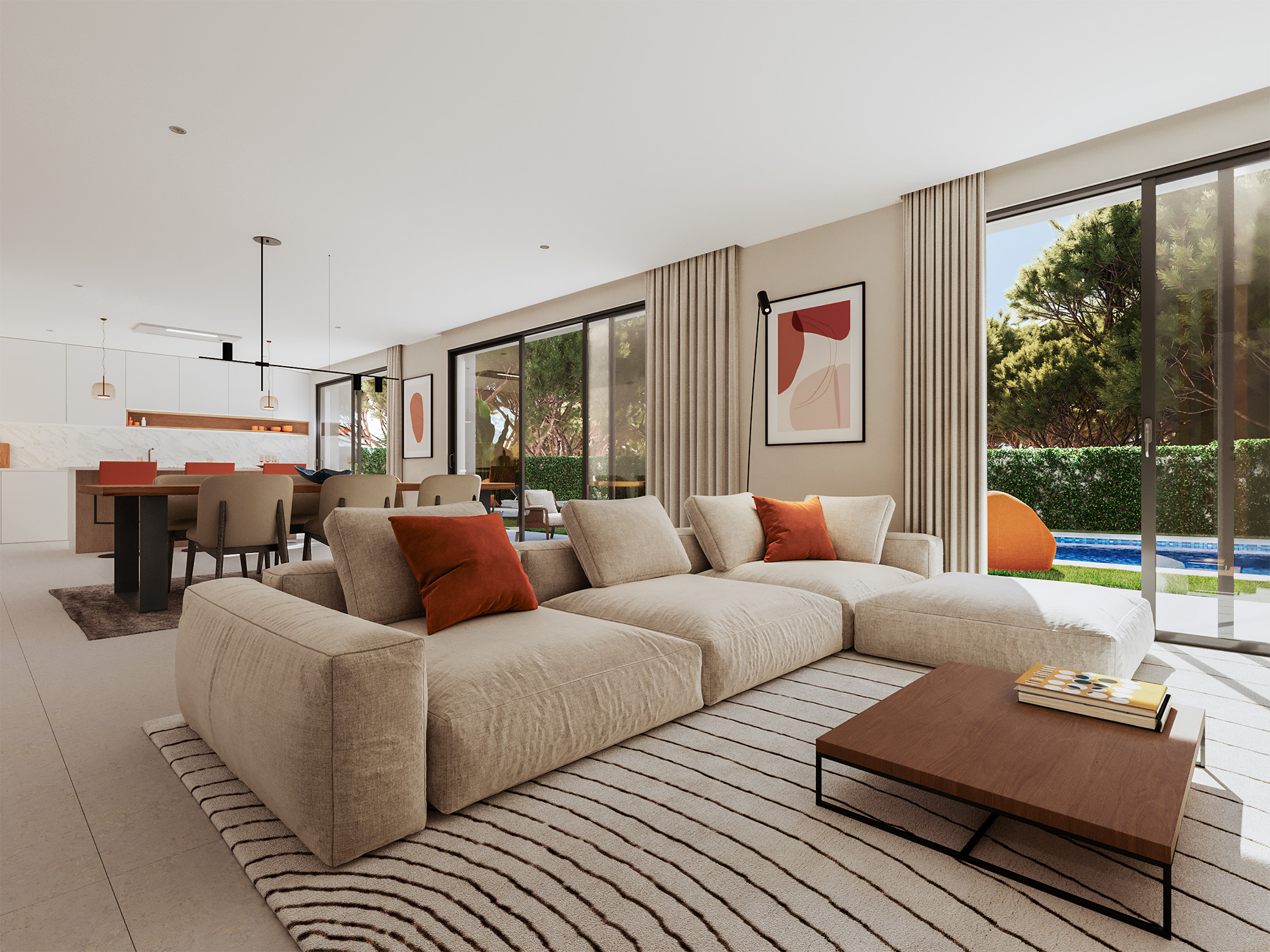 Moradia Tavira living room