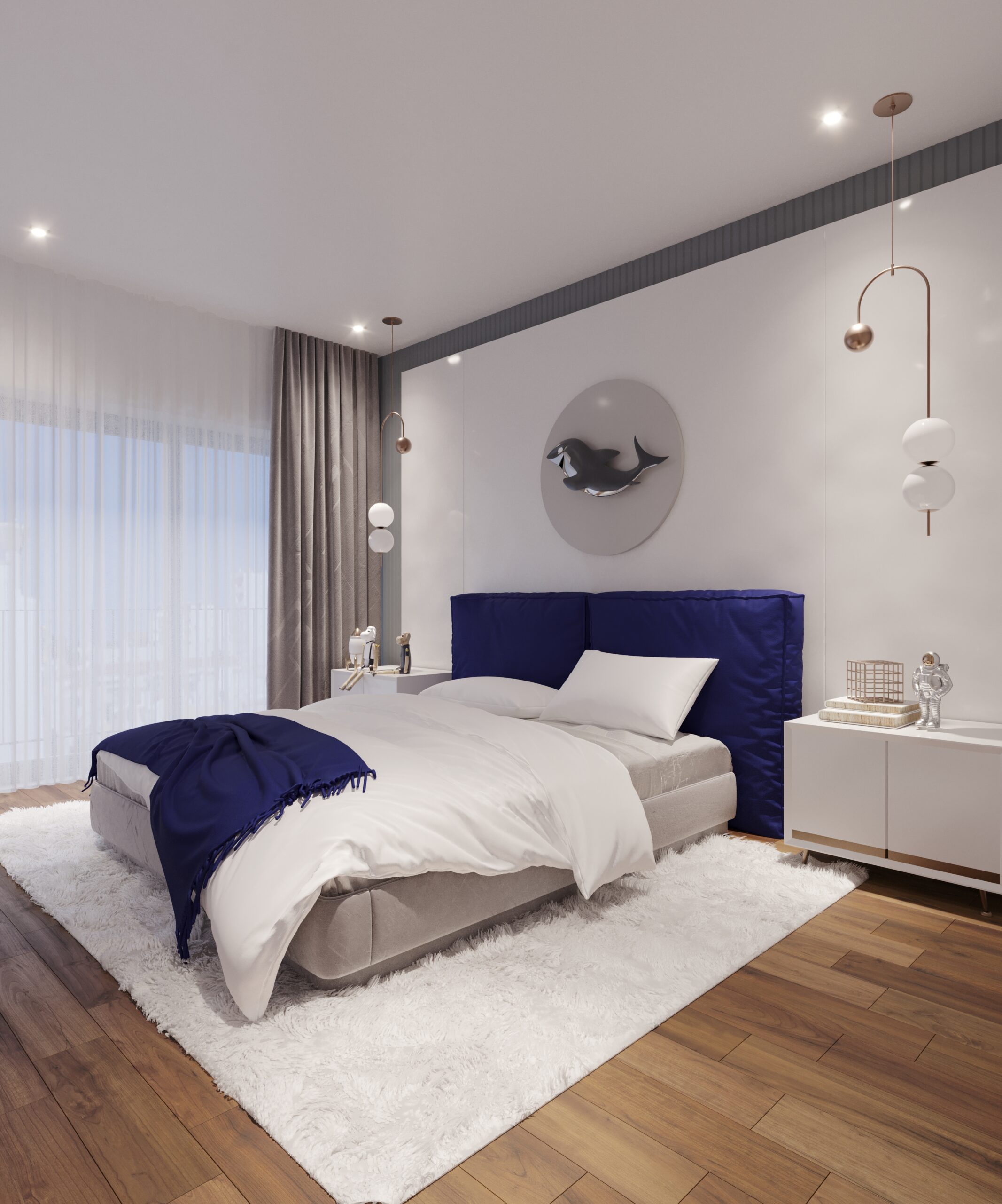 Atrium bedroom